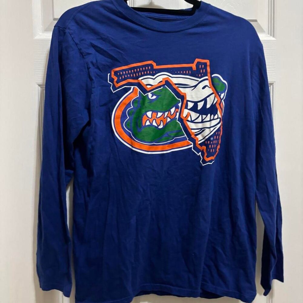 Florida-gators Men's Blue and Navy Shirt